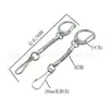 Llavero de Cadena de Serpiente Metálica con Forma de C, Broche de Langosta, Memoria USB, Juguete de Peluche, Juego de Accesorios de Hebilla Colgante Pequeña, Decoración