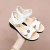 Sandalias de plástico para mujer, versátiles con velcro, sandalias de tacón medio y suela gruesa para madres, adecuadas para usar en casa y al aire libre, sandalias sin cordones de suela suave