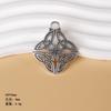 Colgante de nudo celta de estilo retro, colgante de cruz de estrella de seis puntas, collar DIY, accesorios de joyería sencillos personalizados