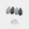 Moda Coreana Dulce y Fresca Plata Cuero Lunares Pinza BB Pasador Simple y Elegante Pinza para Flequillo Nuevo Accesorio para el Cabello