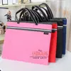 Bolsa de archivo con cremallera multicapa de tela Oxford portátil tamaño A4, bolsa de información para estudiantes, maletín coreano, bolsa para conferencias