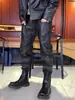 Venta al por mayor del fabricante Pantalones de cuero casuales nuevos de invierno para hombre Estilo coreano Marca de moda Leggings cálidos a prueba de viento para ciclismo