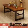 Mesa de Comedor para Sala de Estar en Casa 2025 Nueva Mesa de Comedor Rectangular para Apartamento Pequeño Combinación Sencilla de Mesa y Sillas para Alquiler