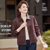 Chaqueta corta joven y elegante para mamás, nueva colección de primavera y otoño, prenda exterior de moda y casual para mujeres de mediana edad y mayores