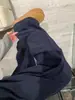 Chaqueta Softshell Azul Marino para Hombre Pantalones de Senderismo a Prueba de Viento con Forro Polar Cintura Alta Estilo Americano Pantalones Cargo Acampanados