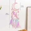 Atrapasueños de Plumas Estilo Fresco Transfronterizo Decoración Colgante Carrillón de Viento Colgante Tejido de Plumas Hecho a Mano Decoración Linda para Habitación Infantil