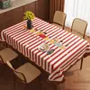 Toalha de Mesa Desenho Animado, Sem Lavagem, Impermeável, À Prova de Óleo, Resistente ao Calor, Estilo Dopamina Creme, Toalha de Mesa Retangular, Protetor de Mesa, Chá