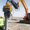 Escavadeira Vibratória Hidráulica Martelo Vibratório para Estacas Martelo de Estacas Tubo de Cimento Máquina de Extração de Estacas de Alta Frequência Máquina de Escavação e Martelamento de Estacas de Placa de Aço