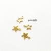 Colgante pequeño de estrella de cinco puntas de acero inoxidable, accesorios para pendientes/pulseras de acero inoxidable, accesorios de joyería de bricolaje