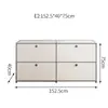 Mueble aparador modular combinado USM mueble de TV mesita de noche mismo estilo que las celebridades de internet vitrina INS mueble de almacenamiento vitrina