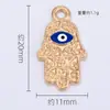 Colgante de Palma Ojo del Diablo Transfronterizo Accesorios para Manualidades Aleación de Goteo de Aceite Colgante Individual Joyería Collar Pulsera Pendientes Venta al por Mayor