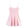Venta Caliente Transfronteriza de Aliexpress Nuevo Producto Primavera 2026 Vestido Corto con Tirantes de Retazos Rayados Elegante y Moderno 3153815