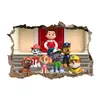 Pegatinas de Pared 3D de Patrulla Canina Transfronteriza para Decoración de Habitación Infantil Perro de Dibujos Animados Anime Pegatinas Autoadhesivas