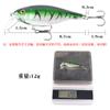 Far cast rock Luya isca Mino 8.7cm/12G anel contas de água doce água do mar cocked bass pesca isca falsa equipamento de pesca