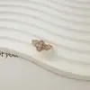 Estilo Lujo Ligero, Flores Rosas Dulces y Suaves, Pulsera Deslizante de Oro Rosa con Circonitas Micropavimentadas, Joyería de Mano Elegante y de Moda para Mujer