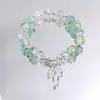 Explosões Super Fada Mori Cristal Lua Pulseira Feminina Design de Nicho Estudante Joker Cor Doce Pulseira de Namorada