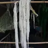 Buquê de Flores Secas com Flores Permanentes, Milhete Vermelho de Seda para Casamento, Borla Pendurada, Material de Flor para Pendurar