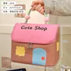 Bolsa de cosméticos para casa pequena Bolsa de armazenamento de viagem portátil de grande capacidade Bolsa de compras de alta cor Bolsa de compras para meninas Bolsa de compras por atacado