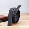 Cinturón Snap-On para Hombre Sin Hebilla, Cinturón sin Cabeza, Hebilla de Pin de Piel de Vaca de Capa Superior, Cinturón para Pantalones con Patrón de Grano, Ajustable para Uso de Negocios