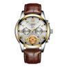 Reloj Fngeen Fenzun para Hombre Moda Tendencia Reloj Tourbillon para Hombre Cuarzo Correa de Acero No Funcional 4001