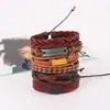 Aliexpress Mais Vendido Acredite Comércio Exterior Conjunto de Couro Pulseira Masculina Cordão de Couro Trançado Vintage Acessório de Mão DIY