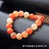 Pulseira de Ágata Calcedônia Natural Pulseira de Casal Atacado 10mm Padrão Dragão Fantasia Ágata Vermelha Produtos de Loja Boutique Área Cênica