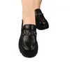 Novos Mocassins de Primavera e Outono para Mulheres 2025 Estilo Britânico Sapatos Pequenos de Couro para Mulheres Sapatos Slip-On Beanie Sapatos Únicos para Mulheres Sapatos Preguiçosos