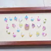 Verano Lindos Estéreo Helado Dibujos Animados Accesorios para Uñas Cono Uñas Portátiles Accesorios para Uñas Diamantes de Resina