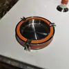 Suministros para Mesa de KTV Acero Inoxidable Nuevo Estilo Chino de Lujo Ligero Estilo Fresco Soporte para Micrófono Caja de Pañuelos Cenicero Bol para Frutas