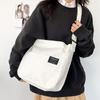 Saco de grande capacidade para mulheres à prova d'água saco de maquiagem Saco Crossbody feminino estilo coreano casual estudante universitário classe portátil bolsa de múmia
