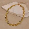 Collar de Metal con Lentejuelas y Borlas de Corazón Transfronterizo Europeo y Americano Cadena para Clavícula de Lujo Ligero Gama Alta Moda Personalizada Versátil