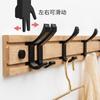 Ganchos de Bambú Transfronterizos Europeos y Americanos para Percheros de Pared en la Sala de Estar, Percheros de Madera Maciza Montados en la Pared para el Dormitorio