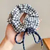 Pañuelo Cuadrado Pequeño Floral para el Cabello, Cuerda para el Cabello Estilo Girly, Goma para el Cabello de Chica Dulce, Nuevo Estilo 2025 Accesorio para el Cabello, Estilo Perezoso