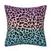 Fronha de Almofada Curta de Pelúcia com Textura de Estampa de Leopardo Abstrata Capa de Almofada para Decoração de Casa Capa de Almofada para Sofá da Sala de Estar