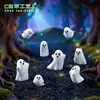 Muñeco de fantasma blanco pequeño lindo nuevo transfronterizo mochi accesorios decorativos DIY micro paisajismo adornos pequeños de escritorio