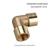 Cotovelo de Rosca Interna e Externa de Cobre, Tês de Rosca Externa, Conexões para Tubos de Cobre, Cotovelo com Rosca Externa e Interna de 4 Pontos, 2 Pontos