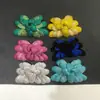 Broche de Flor de Ante de Oveja Multicolor de 8.8 cm de Largo para Zapato con Base Moldeada y Pin de Broche, Borde Ancho, Versátil