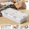 Caja de almacenamiento debajo de la cama caja de almacenamiento con ruedas caja organizadora con ruedas caja de almacenamiento debajo de sofá cama al por mayor gris verde rosa