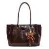 2025 Bolso de Hombro Transfronterizo Nuevo Bolso Tote para el Trabajo Bolso de Axila Gran Capacidad Bolso de Hombro Simple de Cubo para Mujer Bolso Ligero de Lujo para Mujer