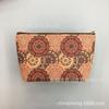 Bolsa Cosmética Geométrica Mandala Color Estilo Étnico PU Textura Estampada Portátil Impermeable Lavable Viaje Bolsa de Almacenamiento