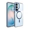 Funda de teléfono transparente Samsung s26plus aplicable transfronteriza, s24 de dos colores anticaídas, cubierta protectora magnética s25Ultra