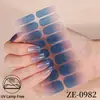 Zhengxiang Pegatinas para Uñas de Polvo de Cebolla con Purpurina Transfronterizas Impermeables Película de Esmalte para Uñas Francesas Degradado Pegatinas Adhesivas para Uñas Europeas y Americanas Hechas a Medida