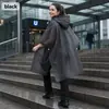 Impermeable EVA para adultos no desechable con hebillas laterales, impermeable ligero y simple estilo capa para patinetas eléctricas, venta al por mayor
