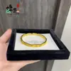 Nuevo Brazalete Abierto de Hoja de Laurel Pequeño Dorado Laurel Lujo Ligero Versátil Gama Alta Tendencia 2025 Joyería Misma Tienda de Oro