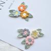 Bordado com folhas flores pequenas feito à mão acessórios para joias DIY material acessórios para roupas acessórios diy atacado