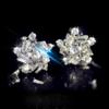 Brincos Agulha de Prata Pequeno Floco de Neve Margarida Conjunto Zircônia Brincos Elegantes Japonês e Coreano Simples Geométricos Brincos Versáteis