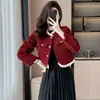 Abrigo corto estilo francés para mujer, nueva colección primavera y otoño, moda versátil de alta gama, chaqueta de retazos elegante, top, cárdigan