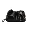 Bolso pequeño con pliegues en las axilas para mujer, estilo nicho francés, estilo occidental, estilo mensajero con cadena, para verano, 2023
