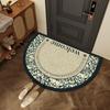 Nova Luz Retrô Luxo Casa Tapete Meio Círculo Americano Banheiro Absorvente Tapete Porta WC Tapete Pé Resistente ao Desgaste Spot