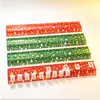 Empujador de mahjong acrílico temático navideño de venta directa con impresión incorporada, organizador de tarjetas de mahjong estilo americano, estante magnético para mahjong